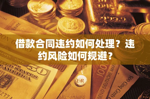 武汉借款合同违约如何处理？违约风险如何规避？