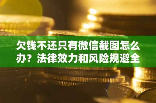 武汉欠钱不还只有微信截图怎么办？法律效力和风险规避全解析