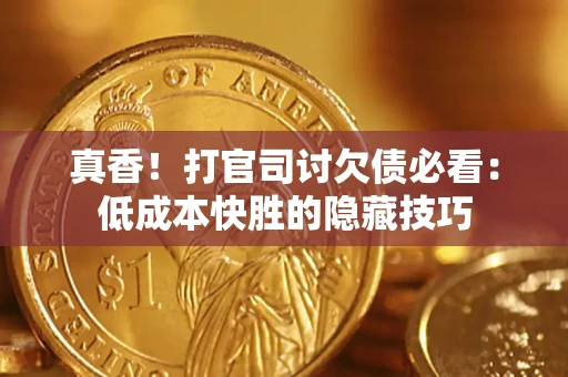武汉真香！打官司讨欠债必看：低成本快胜的隐藏技巧