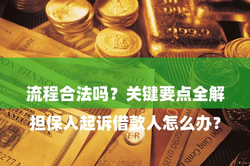 武汉

担保人起诉借款人怎么办？流程合法吗？关键要点全解析