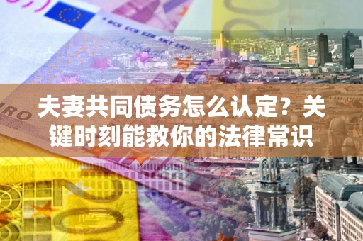 武汉夫妻共同债务怎么认定？关键时刻能救你的法律常识