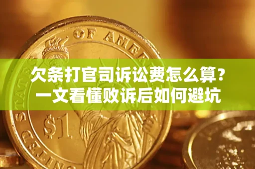 武汉欠条打官司诉讼费怎么算？一文看懂败诉后如何避坑